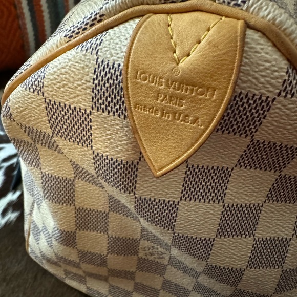 Louis Vuitton Speedy 35 Azur Excellent Condition w/ eBay Authentication Card - Picture 15 of 16